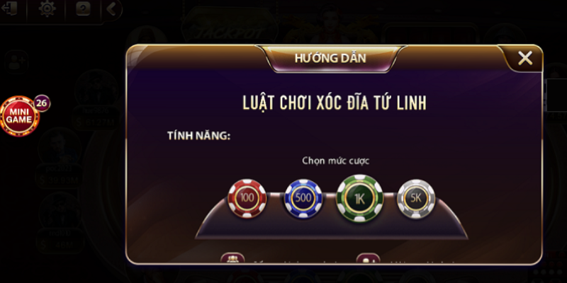 Bí quyết chơi xóc đĩa tứ linh tại SHBET